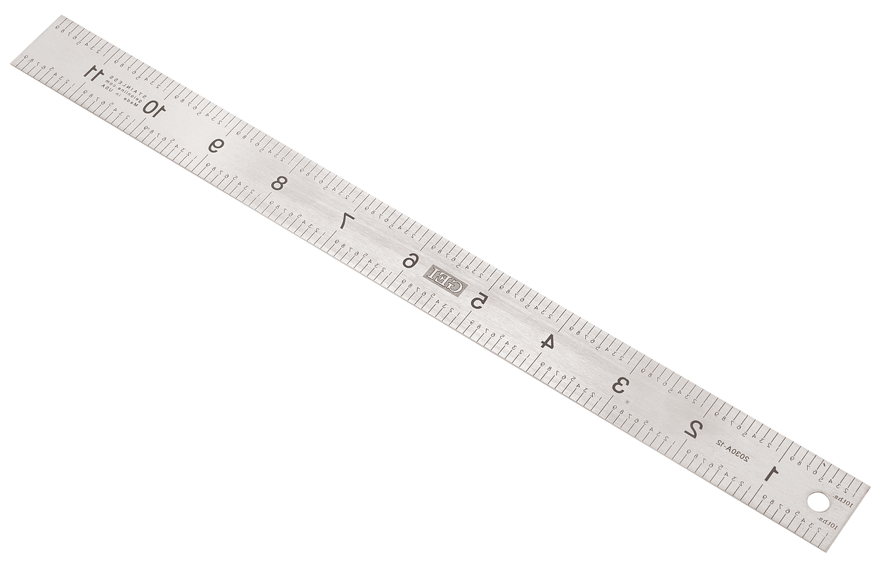 12" Stainless Steel Ruler, 0.1”毕业典礼